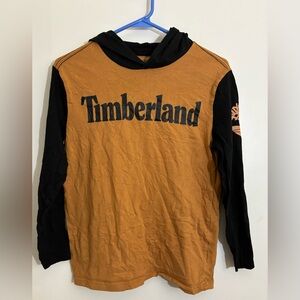 Timberland Boys Long Sleeve Hooded Shirt - Large